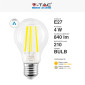 Immagine 4 - V-Tac VT-2334 Lampadina LED E27 4W Bulb A60 Goccia Filament in