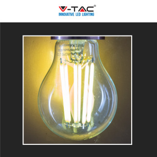 V-Tac VT-2334 Lampadina LED E27 4W Bulb A60 Goccia Filament in
