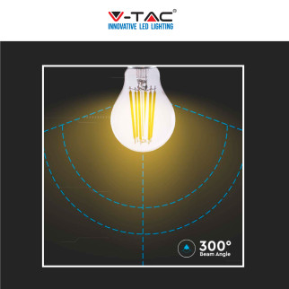 V-Tac VT-2334 Lampadina LED E27 4W Bulb A60 Goccia Filament in