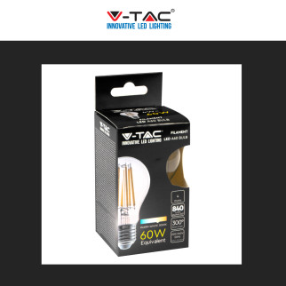 V-Tac VT-2334 Lampadina LED E27 4W Bulb A60 Goccia Filament in
