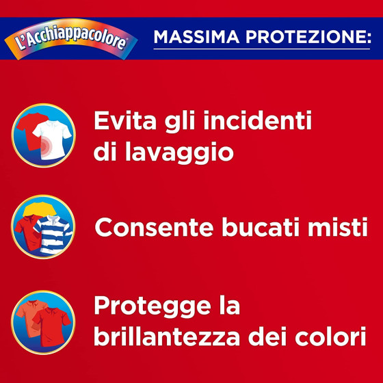 Grey L'Acchiappacolore Massima Protezione Brillantezza Bucato Misto in  Lavatrice