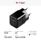 Immagine 4 - V-Tac Smart VT-5320 Caricabatterie con Spina 10A 2P Adattatore Porta USB e Type-C Ricarica Rapida