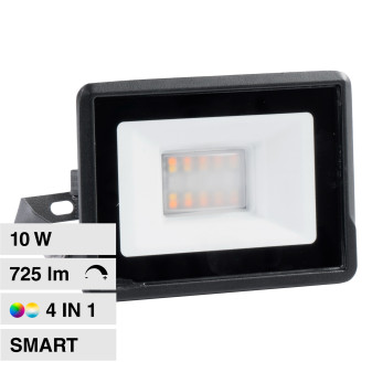 V-Tac Smart VT-5181 Faro LED Floodlight Wi-Fi 10W SMD IP65 RGB+W Changing Color CCT Dimmerabile -