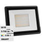 V-Tac Smart VT-5185 Faro LED Wi-Fi Floodlight 50W SMD RGB+W Changing Color CCT Dimmerabile - SKU 3026