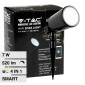 V-Tac Smart VT-5167 Lampada LED da Giardino 7W IP65 RGB+W Changing Color CCT da Interramento Colore Nero - SKU 3014