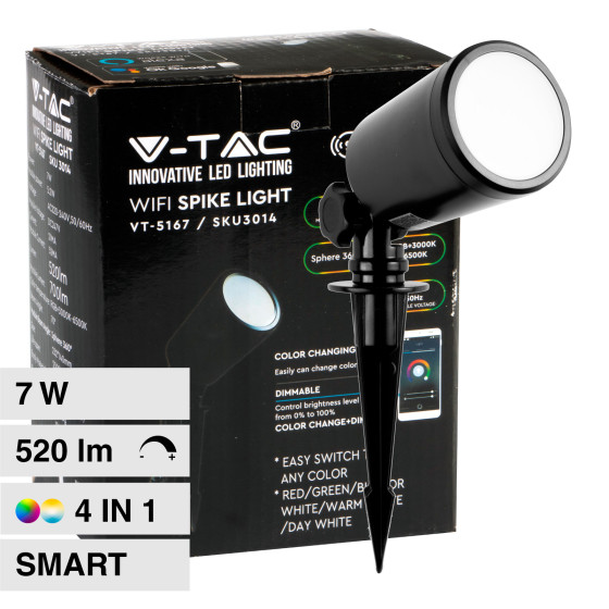 V-Tac Smart VT-5167 Lampada LED da Giardino 7W IP65 RGB+W V-Tac Smart VT-5167 Lampada LED da Giardino 7W IP65 RGB+W