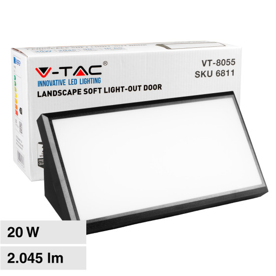V-Tac VT-8055 Lampada LED da Muro 20W Wall Light SMD Applique V-Tac VT-8055 Lampada LED da Muro 20W Wall Light SMD Applique