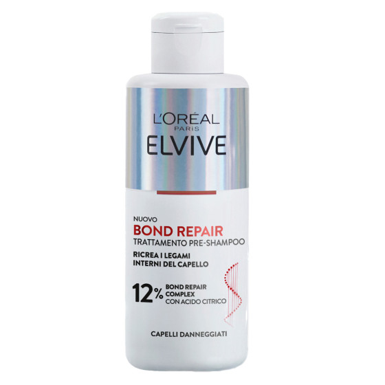 L'Oréal Paris Elvive Bond Repair Trattamento Pre-Shampoo Per Capelli Danneggiati - Flacone da 200ml L'Oréal Paris Elvive Bond Repair Trattamento Pre-Shampoo Per Capelli Danneggiati - Flacone da 200ml