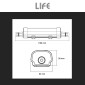 Immagine 4 - Life Tubo LED Plafoniera 60W Lampadina SMD IP65 120cm - mod.