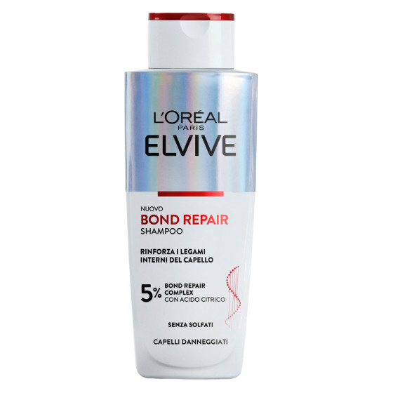 L'Oréal Paris Elvive Bond Repair Shampoo Per Capelli Danneggiati - Flacone da 200ml L'Oréal Paris Elvive Bond Repair Shampoo Per Capelli Danneggiati - Flacone da 200ml