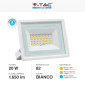 Immagine 5 - V-Tac VT-4924 Faro LED Floodlight 20W SMD IP65 Colore Bianco - SKU 6740 / 6741 / 6742