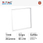 Immagine 2 - V-Tac Supporto in Alluminio per Montaggio a Soffitto di Pannelli LED 60x60 Grigio - SKU 11449