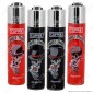 Clipper Micro Fantasia Skulls &amp; Poker - 4 Accendini [TERMINATO]