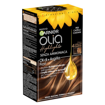 Garnier Olia Highlights Trattamento Decolorante per Capelli Castani Senza...