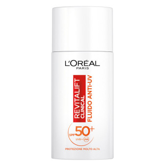 L'Oréal Paris Revitalift Clinical Fluido Viso Anti-UV SPF 50+ Antietà -...