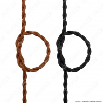 V-Tac Cavo di Collegamento Elettrico in Corda Intrecciata per