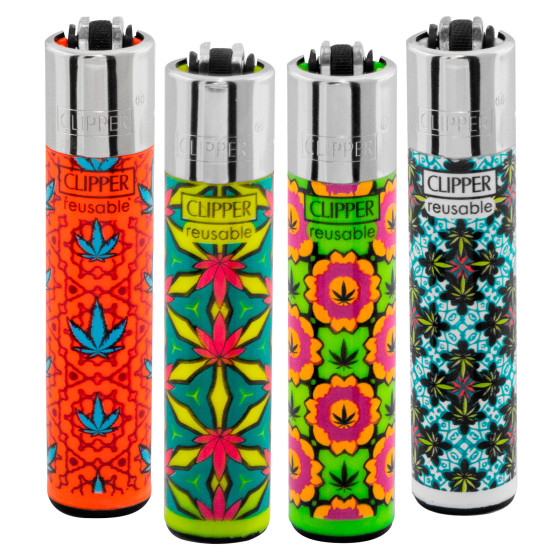 Clipper Power Leaves 3 Ricaricabili 4 Accendini a Pietrina Clipper Power Leaves 3 Ricaricabili 4 Accendini a Pietrina