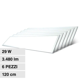 V-Tac VT-12031 6 Pannelli LED 120x30 29W SMD con Driver