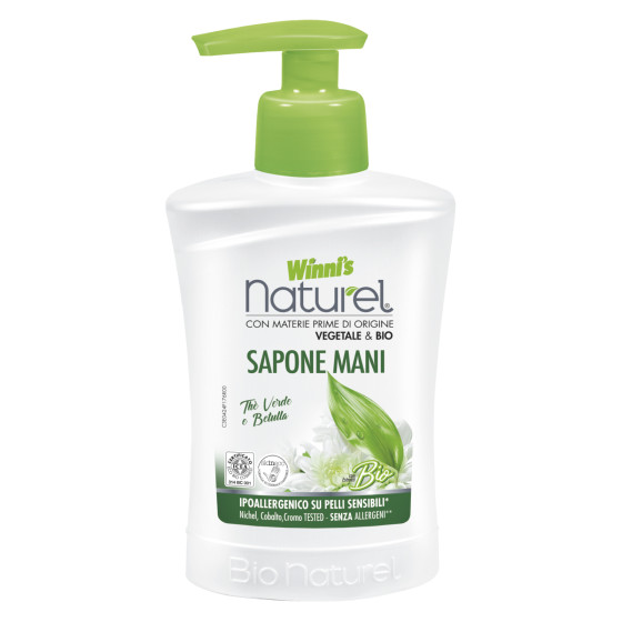 Sapone Mani Bio Ipoallergenico Thè Verde e Betulla Winni's Sapone Mani Bio Ipoallergenico Thè Verde e Betulla Winni's