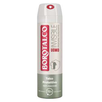 Borotalco Invisibile Uomo Deodorante Deo Spray 72h con Talco Protettivo 0%...