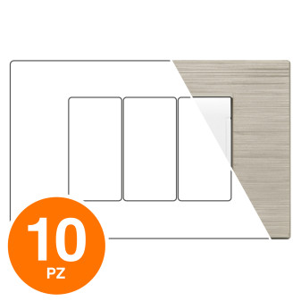 MAPAM Placca Tecnopolimero Spazzolato ART 3P Sabbia - Confezione 10pz - mod....