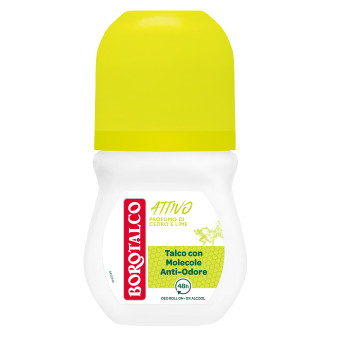 Borotalco Attivo Deodorante Deo Roll-On 48h Talco con Molecole Anti Odore 0%...