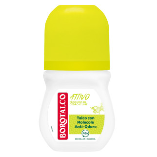 Attivo Deodorante Roll-On 48h Cedro e Lime 50ml Borotalco
