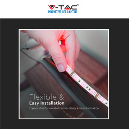 VT-5050 Kit Striscia LED 54W Flessibile RGB 12V 5m V-Tac