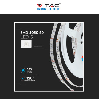 VT-5050 Kit Striscia LED 54W Flessibile RGB 12V 5m V-Tac