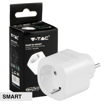 V-Tac Smart VT-5172 Presa Schuko 16A Wi-Fi con Spina Schuko Compatibile...