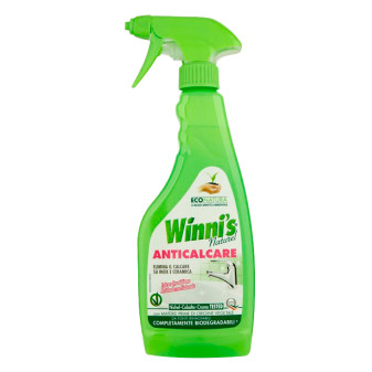 Winni's Naturel Anticalcare Spray per Acciaio Inox e Ceramica - Flacone da 500ml