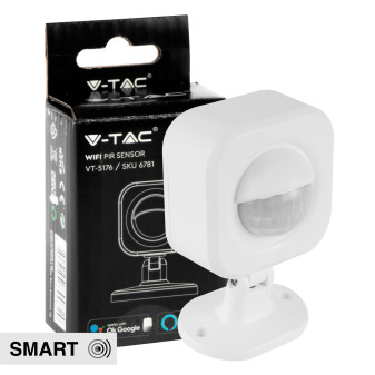 V-Tac Smart VT-5176 Sensore Wi-Fi di Movimento ad Infrarossi per Lampadine...