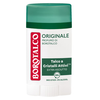 Borotalco Deodorante Stick Originale con Talco a Cristalli Attivi - Flacone...