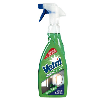 Vetril Vetri e Specchi Detergente Spray Zero Allergeni con Ingredienti di...