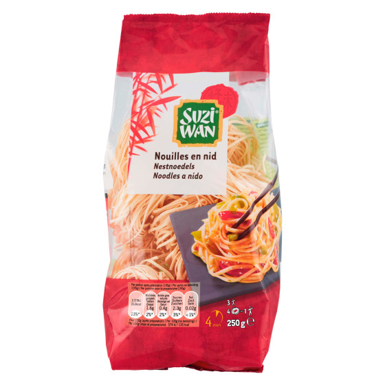 Noodles a Nido Pronti in 4 Minuti 250g Suzi Wan Noodles a Nido Pronti in 4 Minuti 250g Suzi Wan