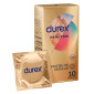 Immagine 1 - Preservativi Durex Real Feel con Forma Easy On Senza Lattice - Confezione da 10 Profilattici