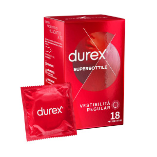 Preservativi Durex Supersottile Alta Sensibilità da 18