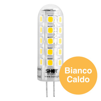 Lampadina LED Bispina G4 2.5W SMD Vetro Bot Lighting Shot
