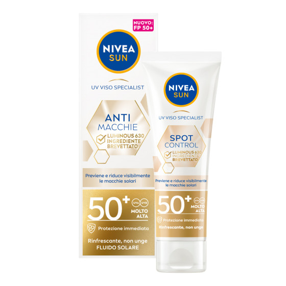 Crema Solare Viso Anti-Macchie SPF 50+ Luminous630 Nivea Sun Crema Solare Viso Anti-Macchie SPF 50+ Luminous630 Nivea Sun