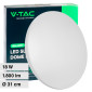 V-Tac Gallery VT-8418 Plafoniera LED Rotonda 18W SMD Changing Color CCT 3in1 con Driver - SKU 217605