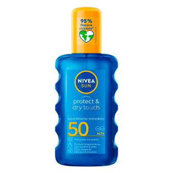 Nivea Sun Spray Solare Protect & Dry Touch SPF 50 Protezione Alta Resistente...