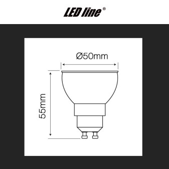 Lampadina LED GU10 10W Faretto SMD Dimmerabile LED Line