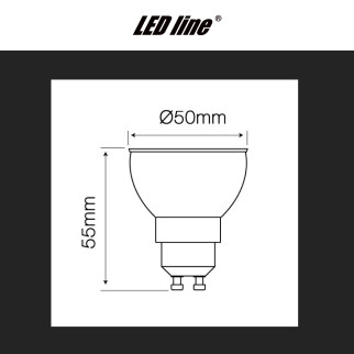 Lampadina LED GU10 10W Faretto SMD Dimmerabile LED Line