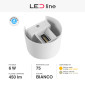 Immagine 4 - LED Line Lite Lampada LED da Muro 6W Wall Light SMD Applique IP54 con Doppio LED Colore Bianco - mod. 475527 / 475558