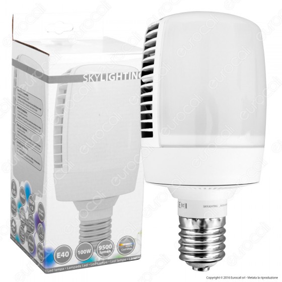 SkyLighting Lampadina LED E40 100W High-Power Bulb per Campane SkyLighting Lampadina LED E40 100W High-Power Bulb per Campane