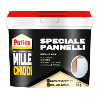 Pattex Mille Chiodi Speciale Pannelli Adesivo di Montaggio per Ambienti...