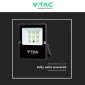Immagine 8 - V-Tac VT-55050 Faro LED Floodlight 6W IP65 con Pannello Solare e Telecomando Colore Nero - SKU 6965 / 6964