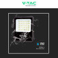 Immagine 9 - V-Tac VT-55300 Faro LED Floodlight 20W IP65 con Pannello Solare e Telecomando Colore Nero - SKU 6971 / 6970