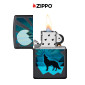 Immagine 5 - Zippo Accendino a Benzina Ricaricabile ed Antivento con Fantasia Wolf and Moon Design - mod. 29864 [TERMINATO]