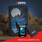 Immagine 6 - Zippo Accendino a Benzina Ricaricabile ed Antivento con Fantasia Wolf and Moon Design - mod. 29864 [TERMINATO]